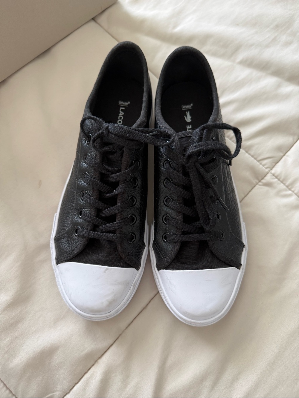 Lacoste Black Sneakers Genuine Leather